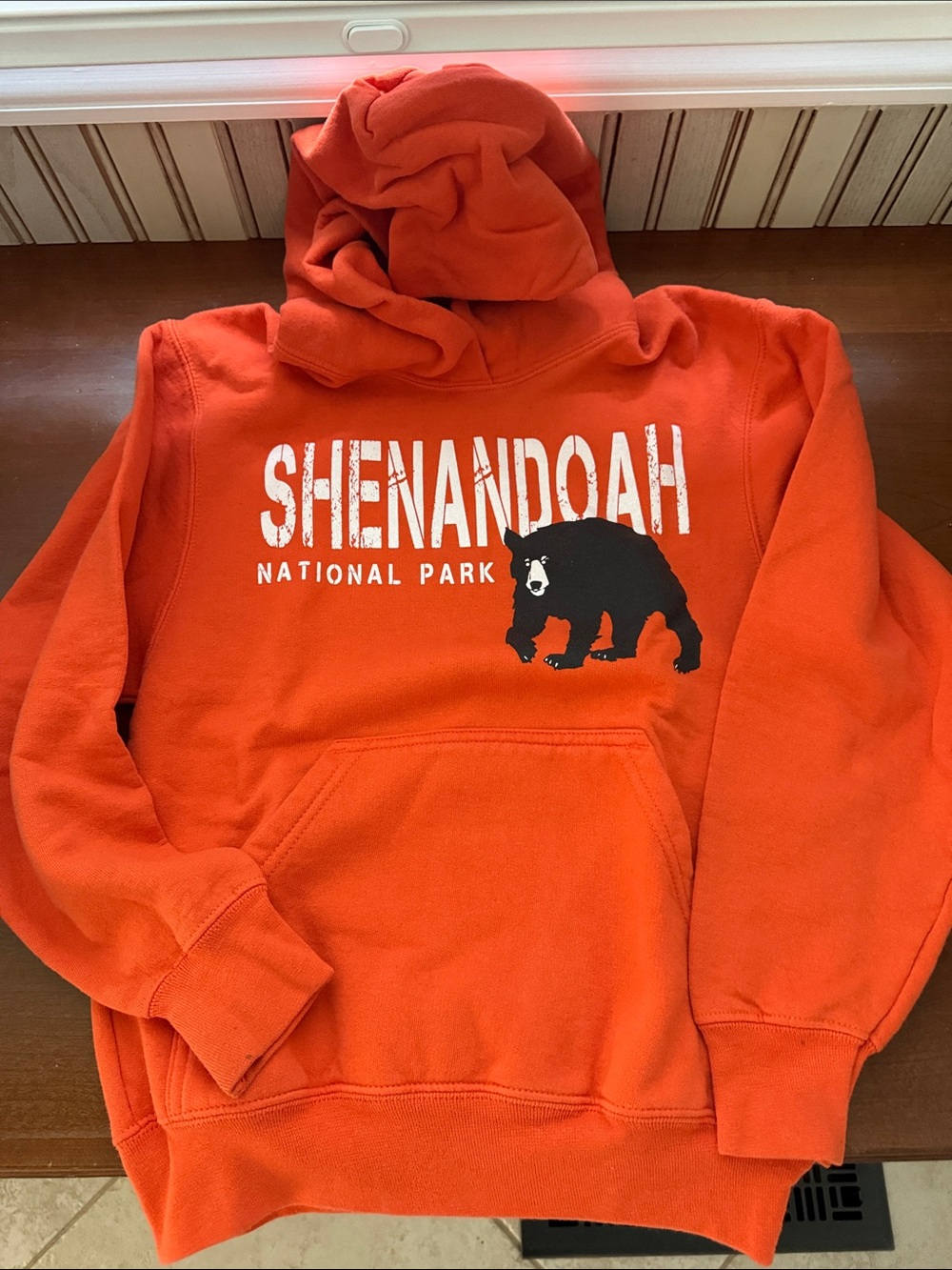 Shenandoah National Park Orange Pullover Hoodie